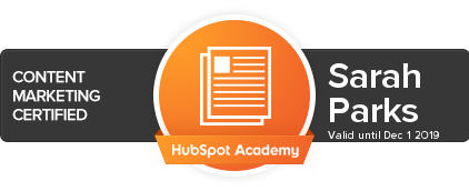 Hubspot content marketing certified